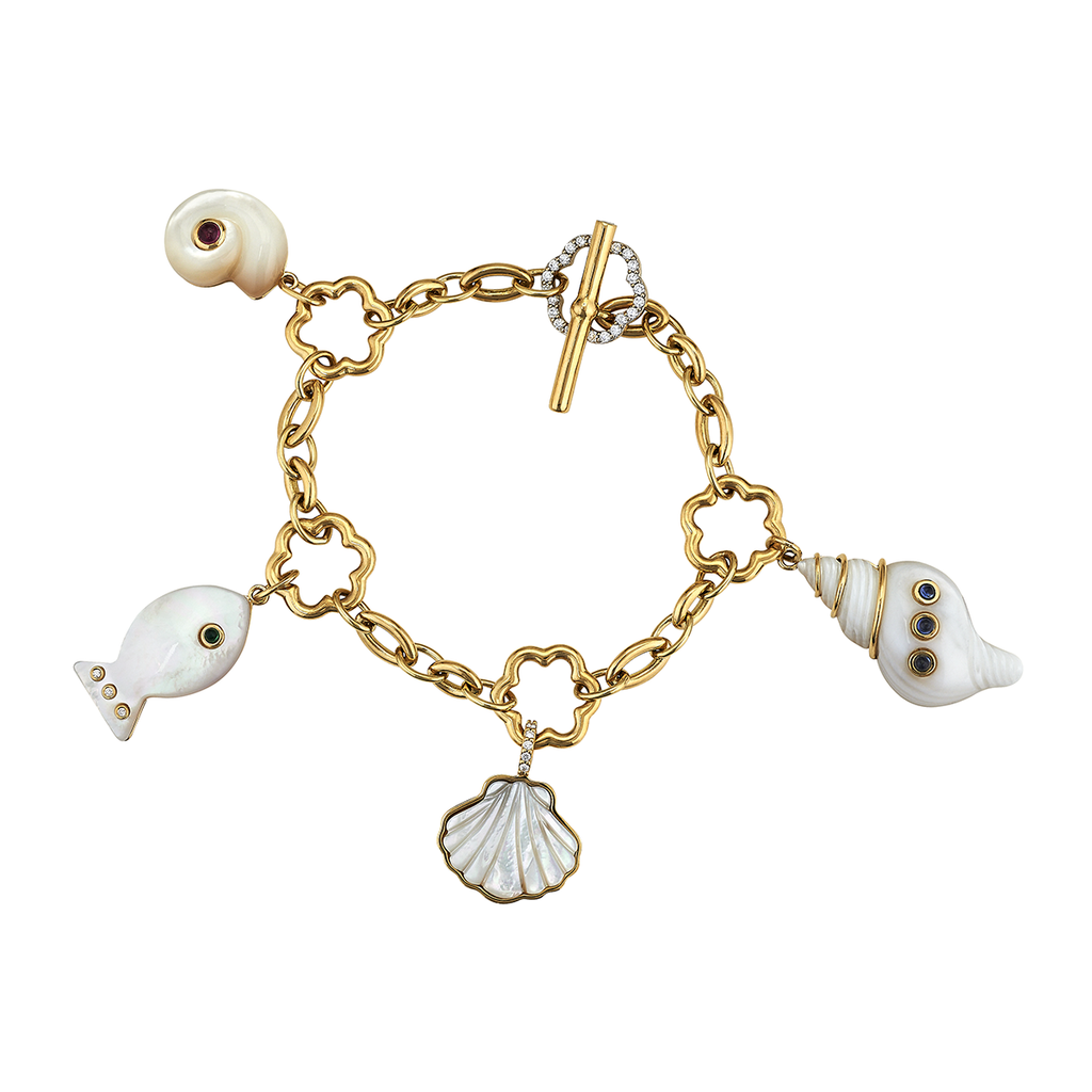 ASHA by Ashley McCormick Seashell Charm Bracelet – Asha By ADM