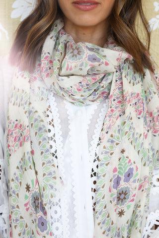 Pink Paisley Scarf