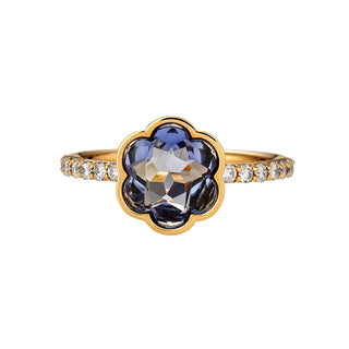 Sapphire Flower Ring
