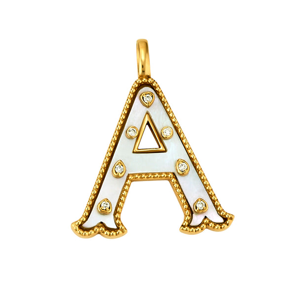 ASHA by Ashley McCormick Diamond Letter Charm – Asha By ADM