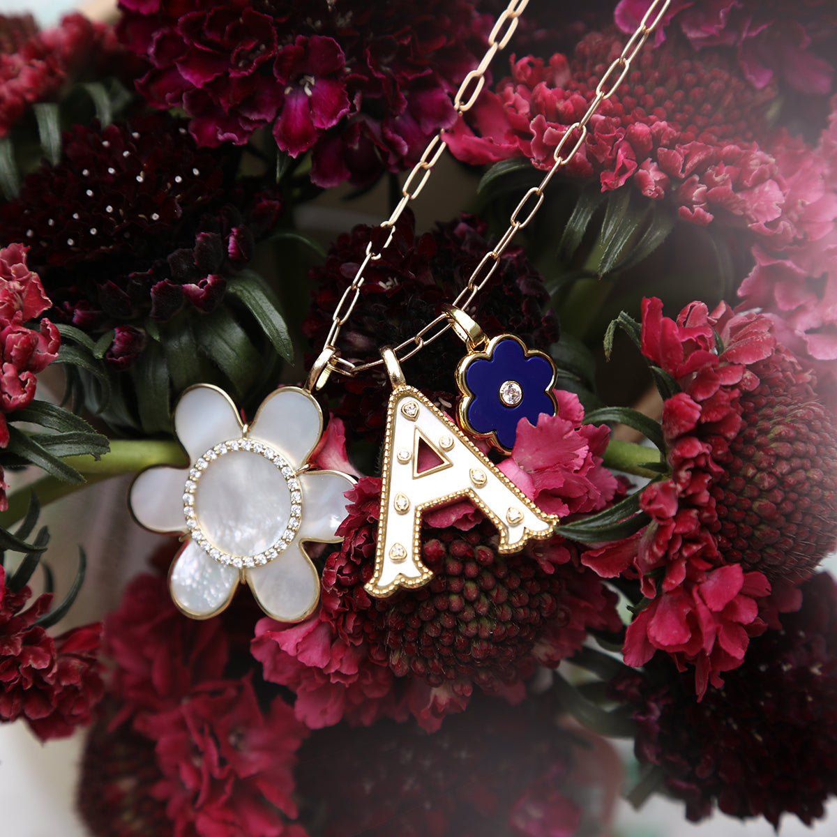 Beaded Border Iron-On LOVE LETTERS