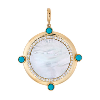 Diamond Luna Pendant