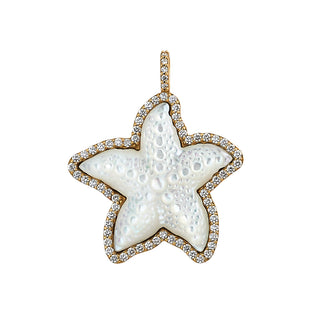 Diamond Starfish Charm