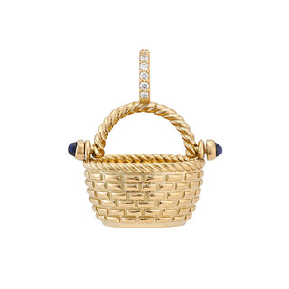 Diamond Nantucket Basket Charm LG