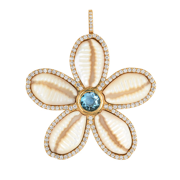 ASHA by Ashley McCormick Diamond Puka Shell Pendant – Asha By ADM