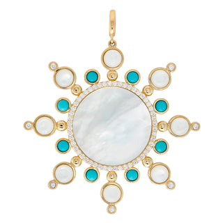Diamond Sunburst Pendant
