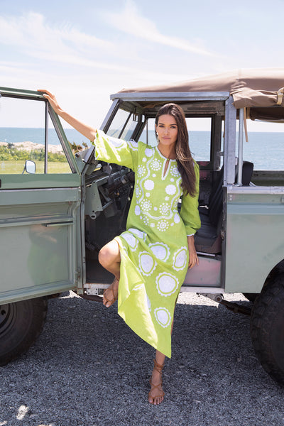 Ruth Sahanaya Pop Amboina メガレア インドネシア ASHA by Ashley McCormick Lime Alice Kaftan – Asha By ADM