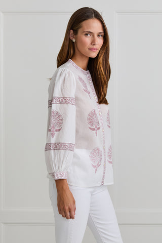 Blush Medallion Blouse