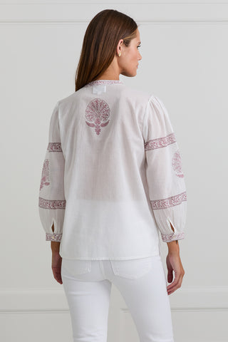 Blush Medallion Blouse