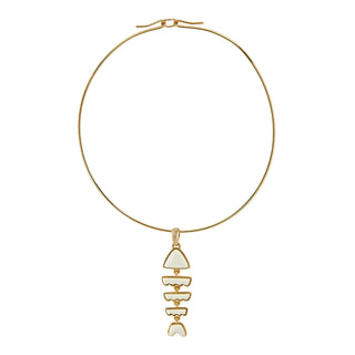 Bonito Ivory Fish Charm + Neck Wire