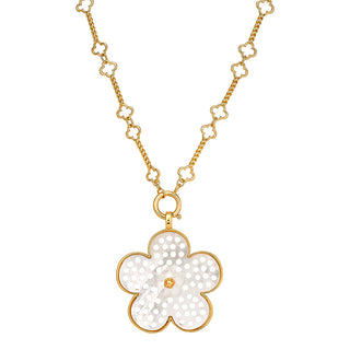 Brigitta Pendant + Quatrefoil Chain