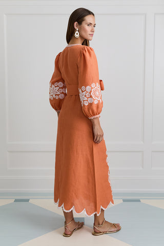 Burnt Sienna Paloma Dress