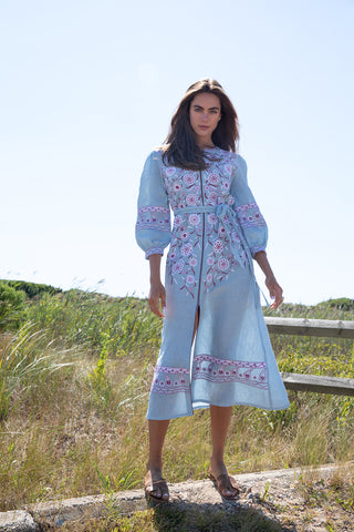 Chambray Blythe Belted Dress