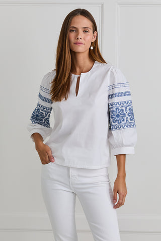 Chambray Riley Blouse