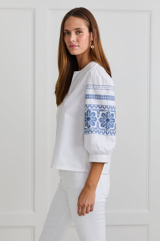 Chambray Riley Blouse