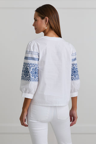 Chambray Riley Blouse