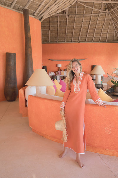 チュニック ADEAM ASHA by Ashley McCormick Cinnamon Clementine Kaftan – Asha By ADM