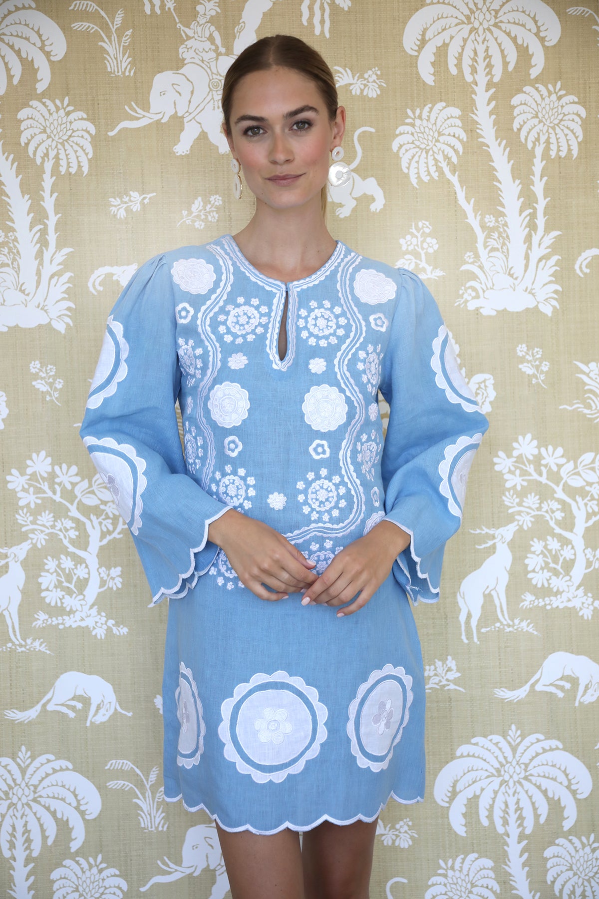 ASHA by Ashley McCormick Cornflower Alice Mini Dress XS ASHA by Ashley McCormick Cornflower Alice Mini Dress XS
