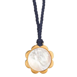 Flower Pendant on Suede