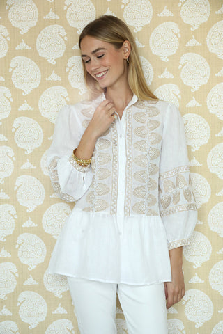 Straw Daphne Blouse
