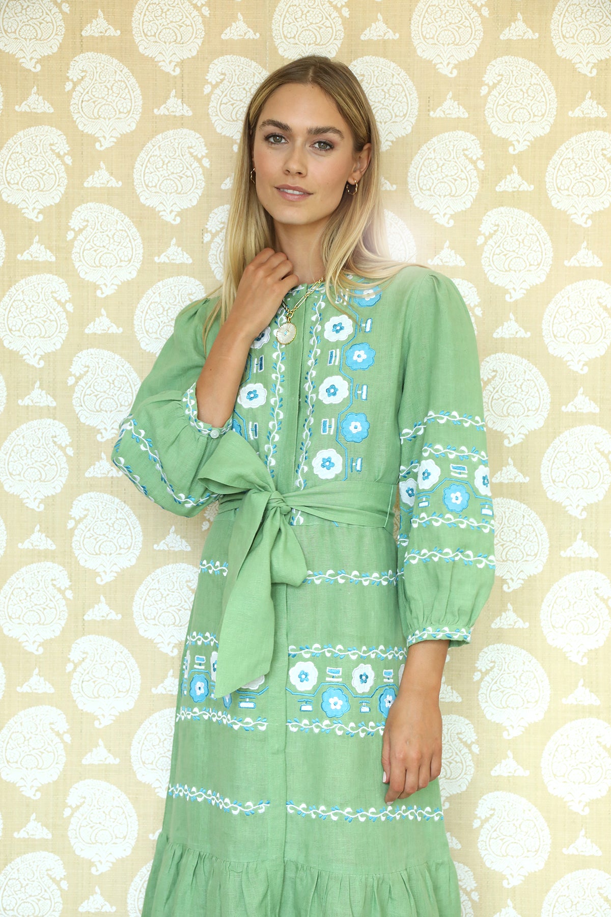 ASHA by Ashley McCormick Emerald Charlotte Dress XS ASHA by Ashley McCormick Emerald Charlotte Dress XS