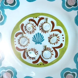 Palm Beach Etched Charm 16mm