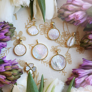 Palm Beach Etched Charm 16mm