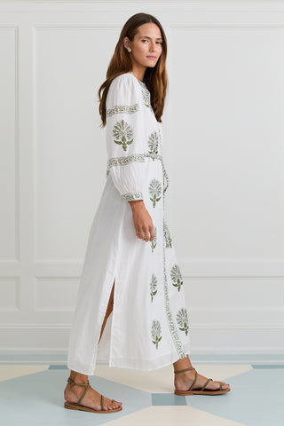 Evergreen Medallion Shirtdress