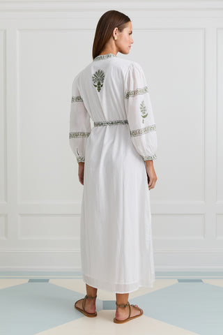 Evergreen Medallion Shirtdress