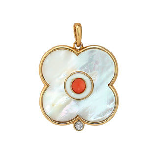 Mother of Pearl Evil Eye Charm LG