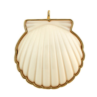 Ivory Scallop Shell Pendant