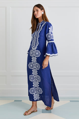 Indigo Celine Kaftan