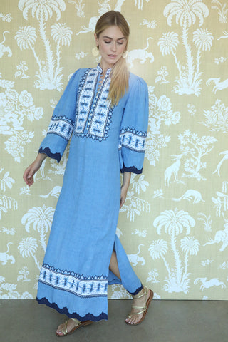 Mediterranean Blue Sabine Kaftan