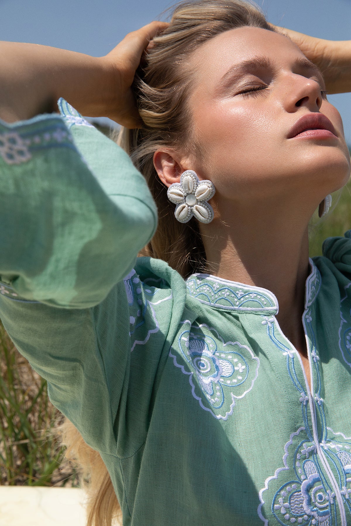 ASHA by Ashley McCormick Mint Willow Mini Dress XXS