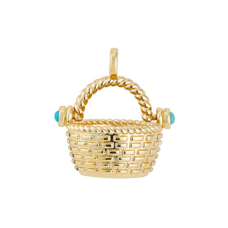 Nantucket Basket Charm LG - TQ