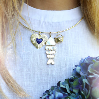 Diamond Nantucket Basket Charm