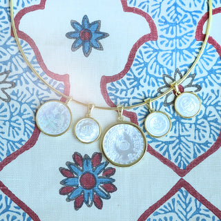 Nantucket Etched Charm 22mm