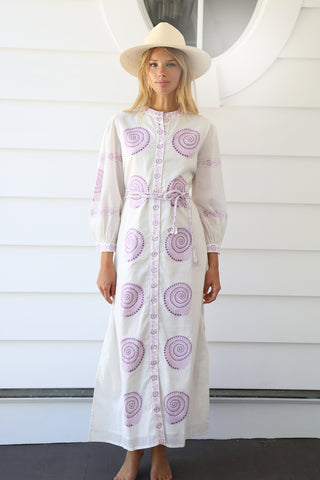 Lilac Nautilus Shirtdress