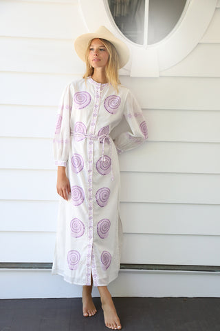 Lilac Nautilus Shirtdress