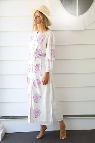 Lilac Nautilus Shirtdress