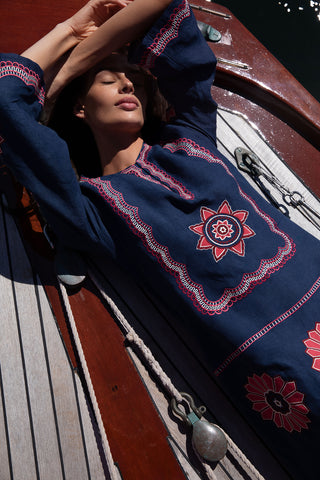 Navy Olivia Kaftan