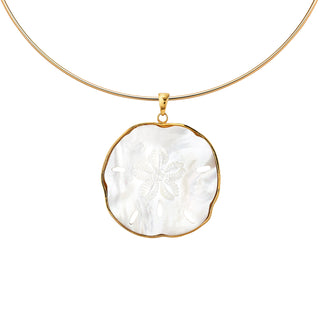 Sand Dollar Pendant + Neck Wire