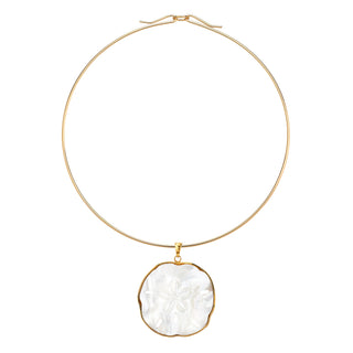 Sand Dollar Pendant + Neck Wire