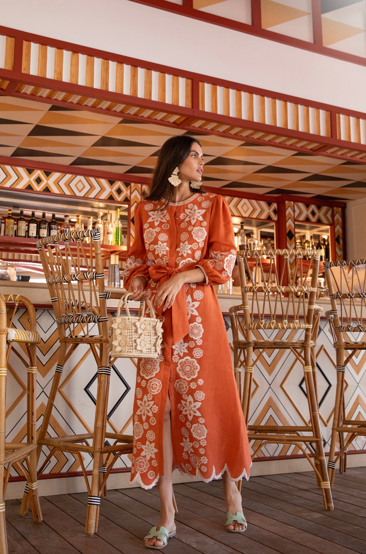 ASHA by Ashley McCormick Burnt Sienna Paloma Dress XL ASHA by Ashley McCormick Burnt Sienna Paloma Dress XL