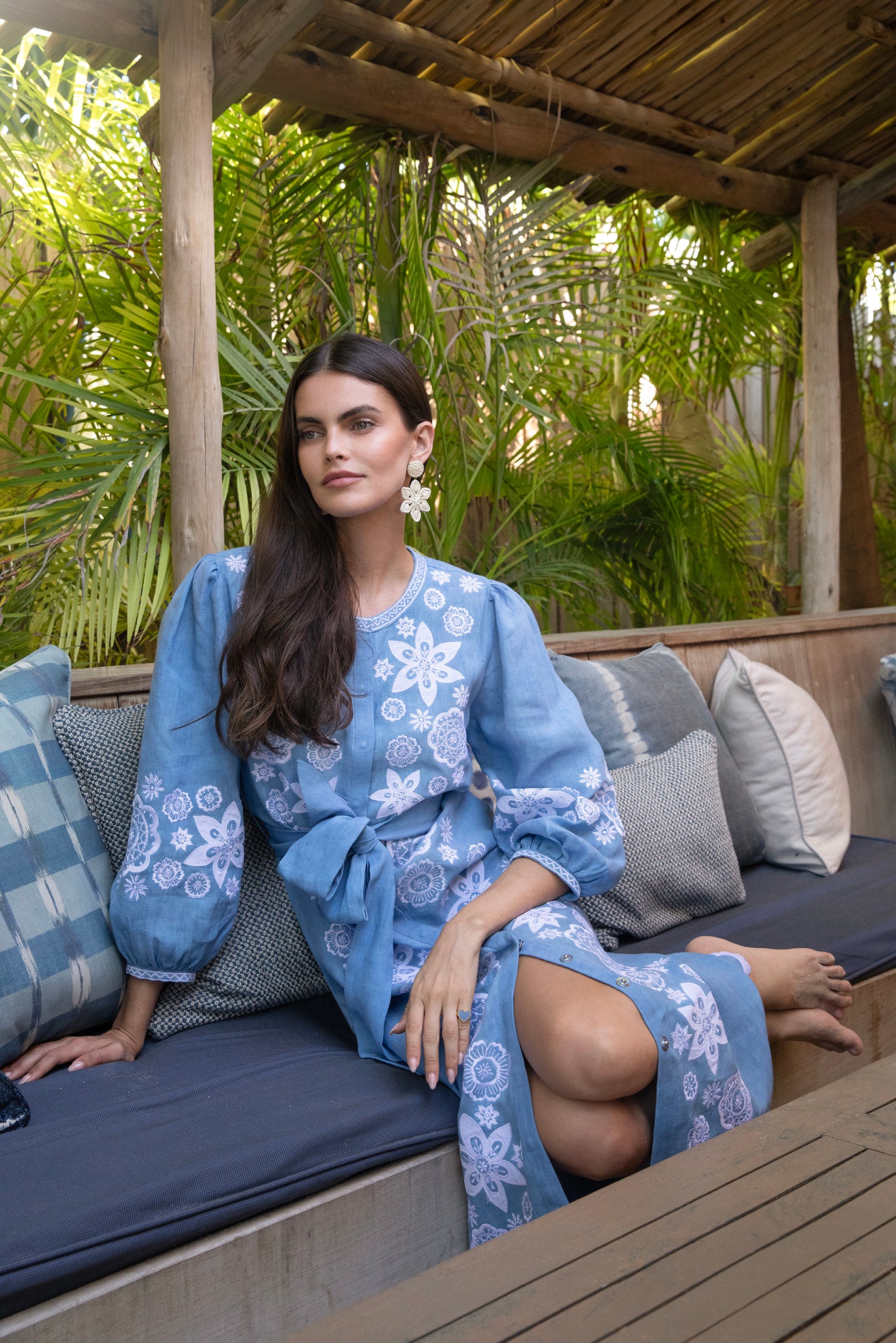 ASHA by Ashley McCormick French Blue Paloma Dress XL ASHA by Ashley McCormick French Blue Paloma Dress XL
