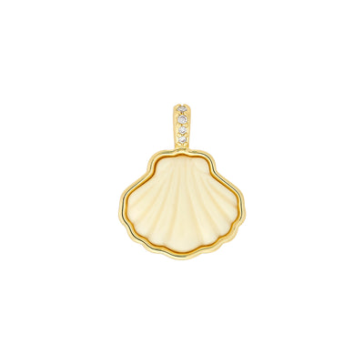 Sankaty Scallop Charm - Ivory