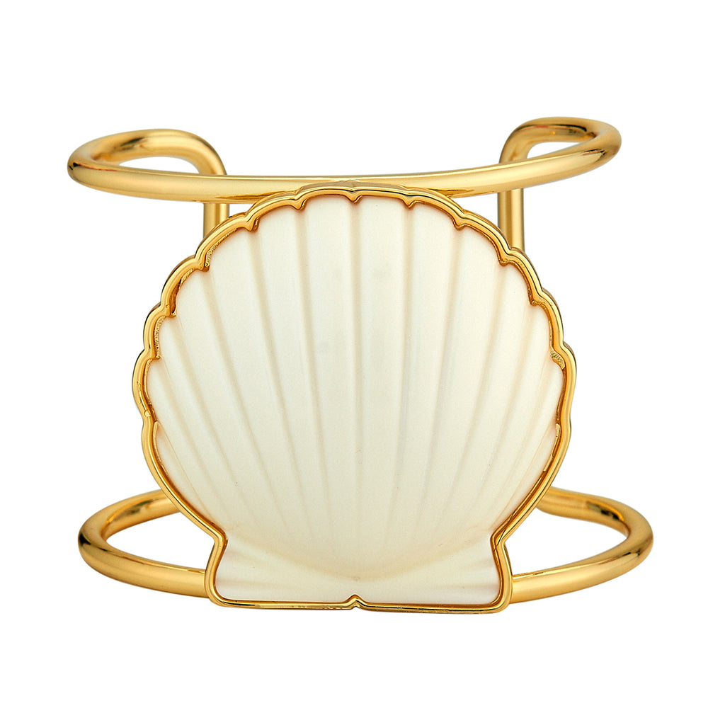 Shell Cuff ASHA by Ashley McCormick Scallop Shell Cuff - MOP – Asha By ADM