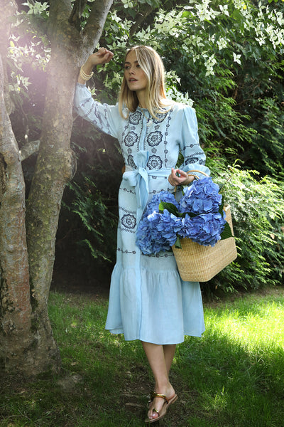 ASHA by Ashley McCormick Sky Amelie Dress – Asha By ADM