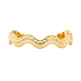 Stacking Squiggle Cuff - Ivory