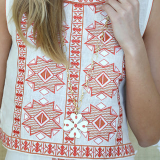 Talitha Pendant - Coral